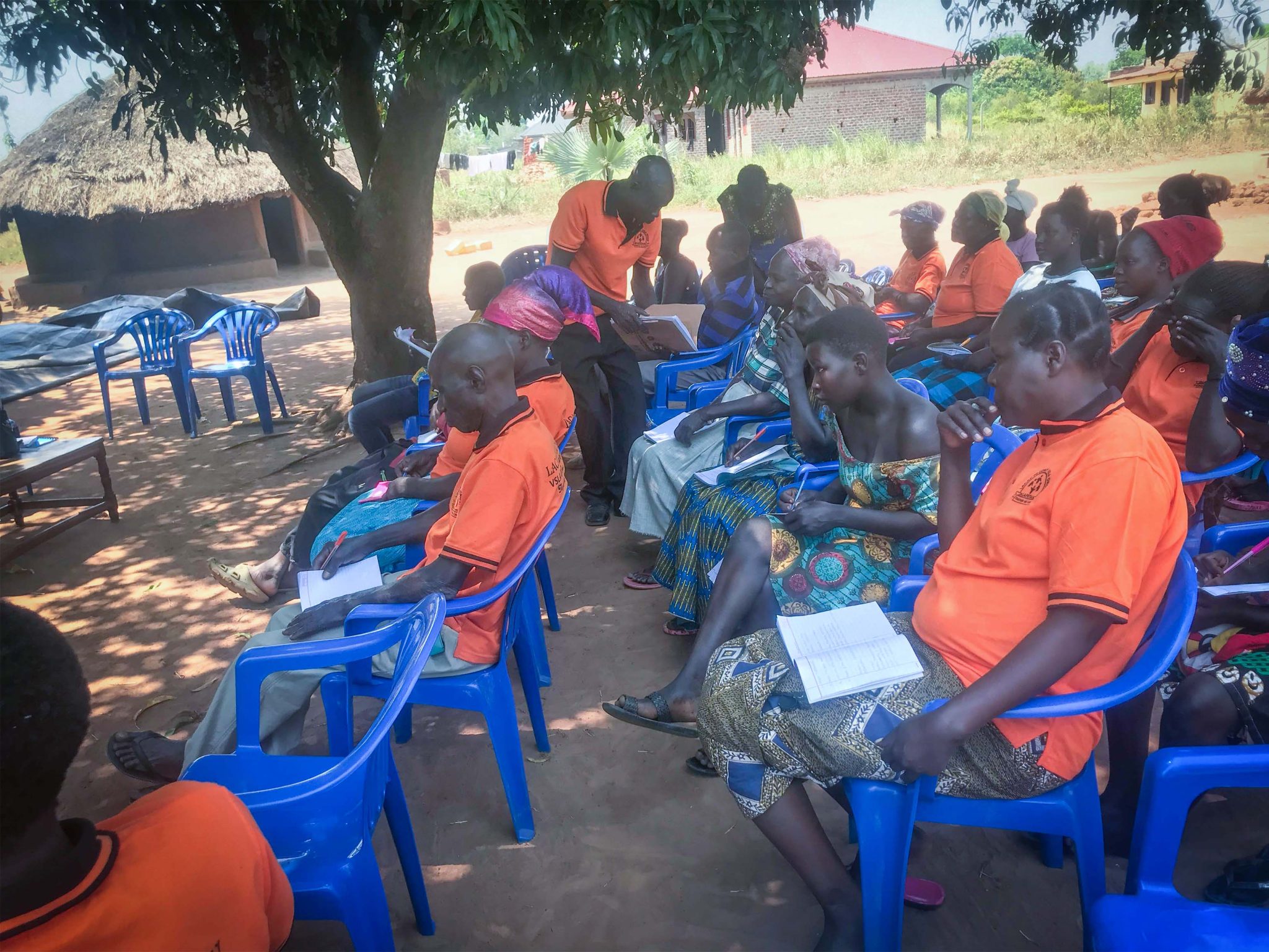 Women analyzing venture plans